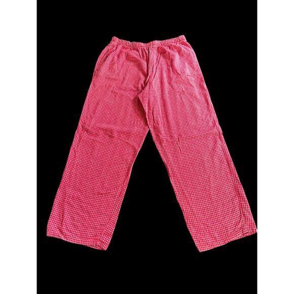 Planet Sleep Pajamas Boys Size Medium‎ White And Red Checkers Drawstring Comfort - Picture 5 of 9